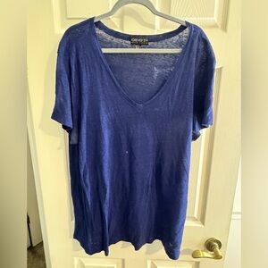 Women’s navy blue short sleeve top, size 2XL, Forever 21